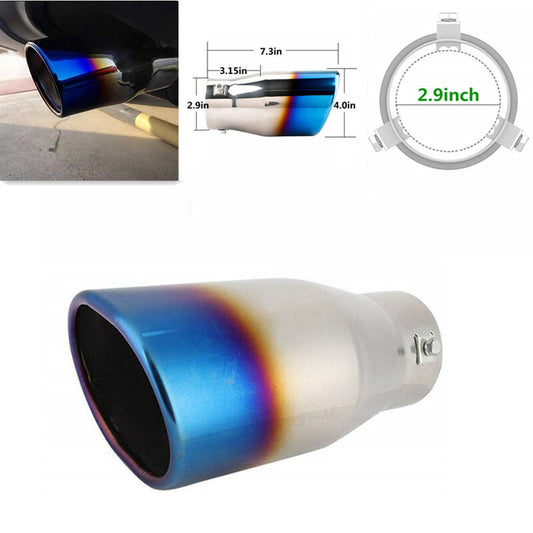 Universal Car Modified Stainless Steel Rear Exhaust Muffler Pipe Tip Tail Throat