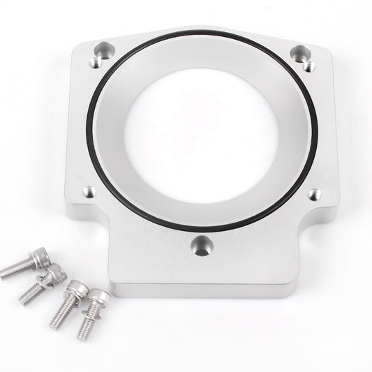102mm Silver Intake Manifold Throttle Body Spacer Adapter For LS1 LS2 LS6 LSX