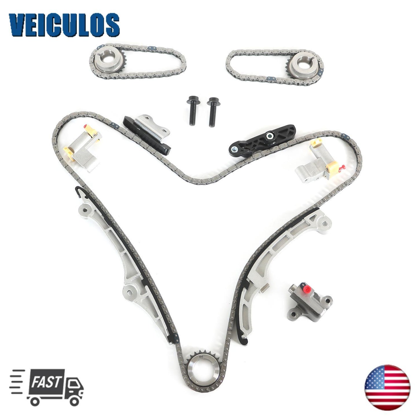 Timing Chain Kit 7T4Z6K254AA for 07-10 for Ford Edge Taurus for Lincoln Mkz 3.5 3.7L V6
