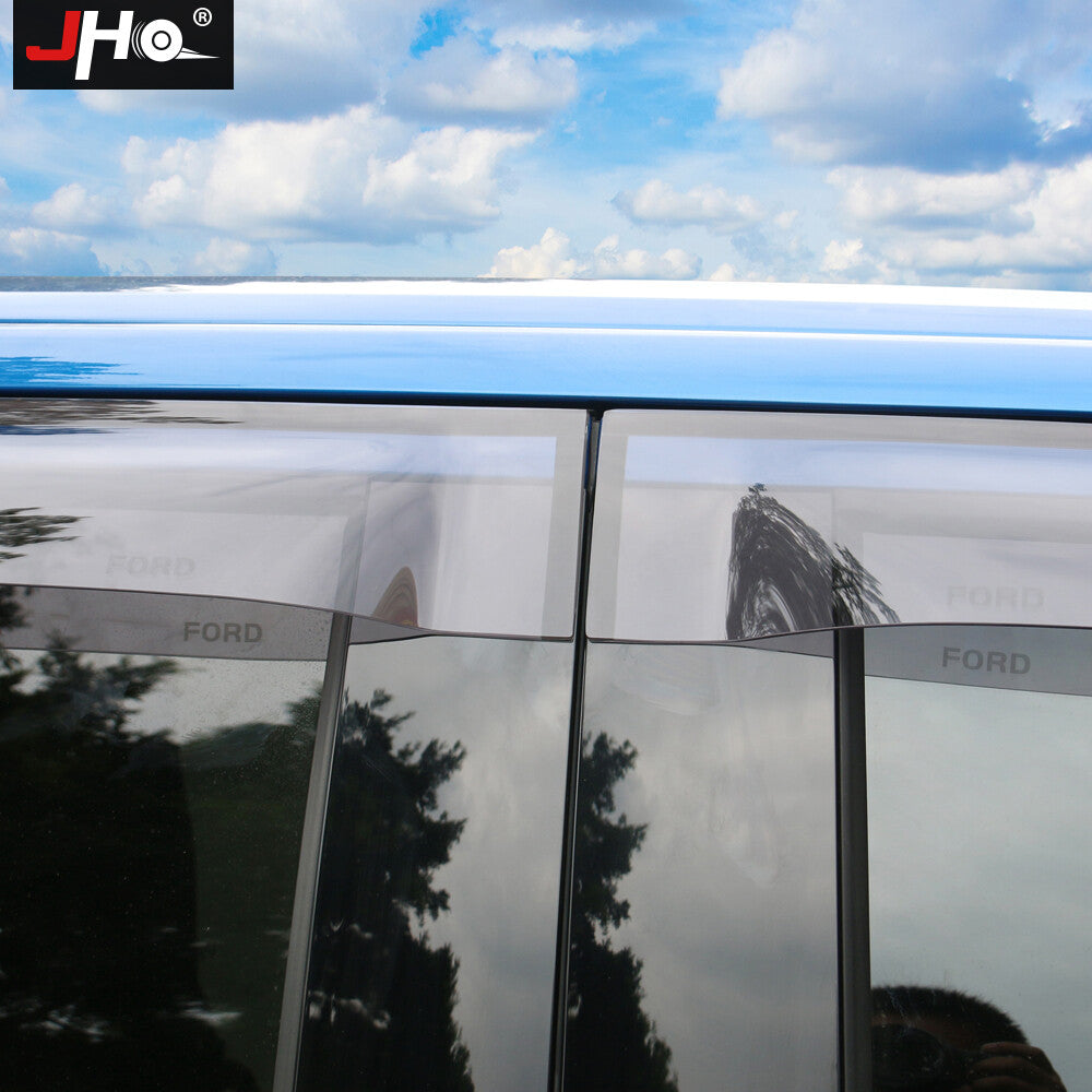 Smoke Tinted Window Visors Deflectors Rain Guards for Ford F150 /LTD 2016+