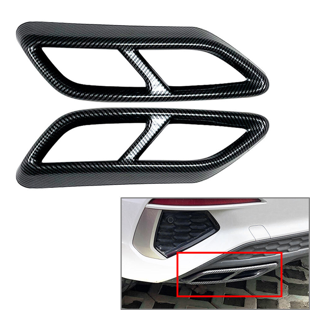 Rear Throat Exhaust Pipe Muffler Tips Cover Trim for Audi A3 8Y 2021-2023 23 21