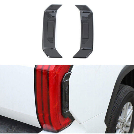for Toyota Tundra 22-24 Black Rear Taillight Eyebrow Moulding Cover Trim 2PCS