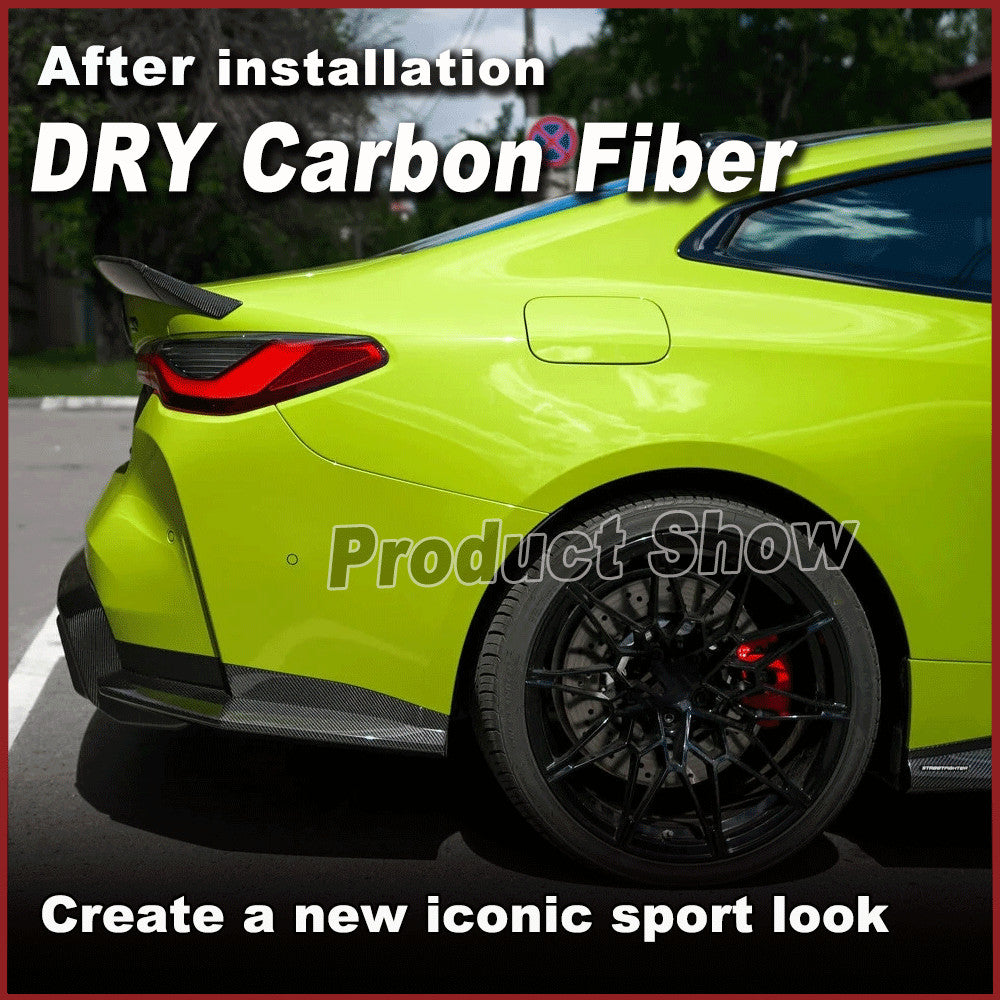 Fit for BMW 4 Series G82 M4 2021-2022 Dry Carbon Rear Bumper Splitters Flaps Lip