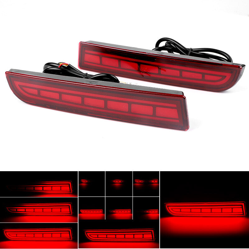 LED Rear Bumper Reflector Tail Brake Signal for Mitsubishi Lancer Evo Outlander