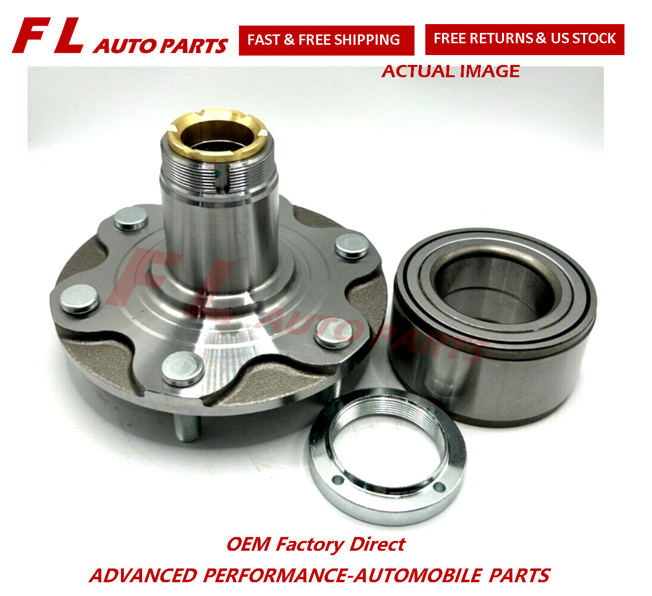 Front Wheel Hub  Bearing For 95-07 for Toyota Tacoma Tundra Sequoia 4WD 43502-35160