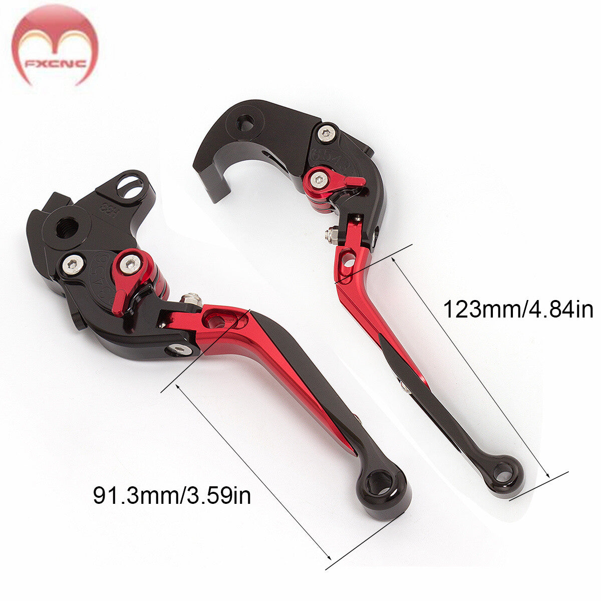 Folding Extended Brake Clutch Lever for TUONO V4R/Factory 2011-2016 Black