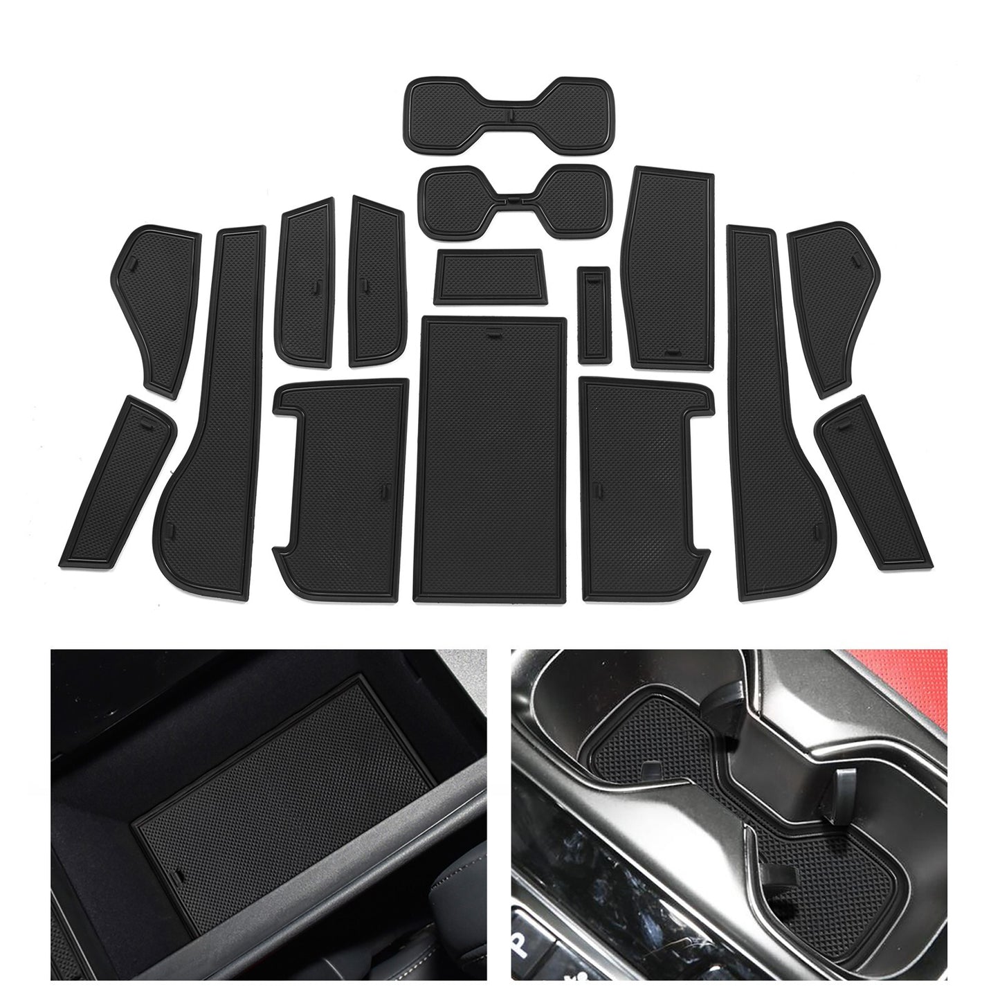 for Lexus NX 2021 ~ 2022 for Elantra GT Gate Slot Cup Mat Accessories Anti-Slip Pad