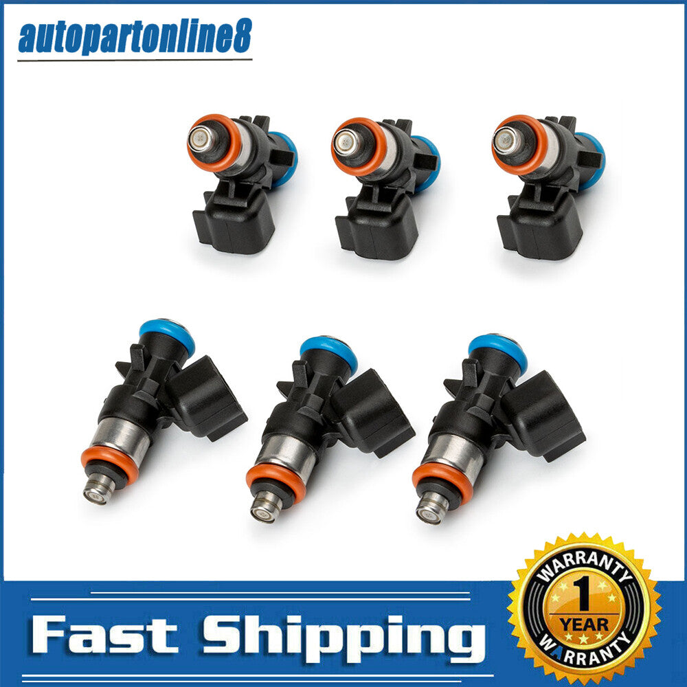 Set of 6 for Chrysler for Dodge for Ram for Jeep 3.6L 0280158233 5184085AC Fuel Injectors