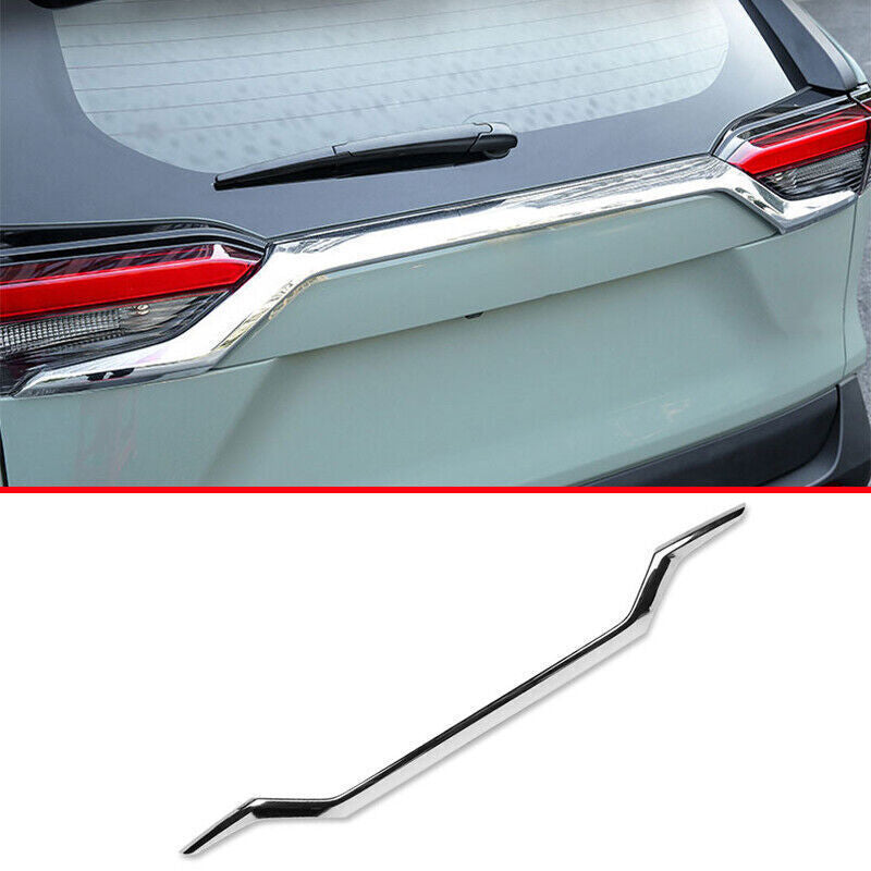 for Toyota RAV4 2019-23 Chrome ABS Rear Trunk Tailgate Upper Curve Cover Trim 1x