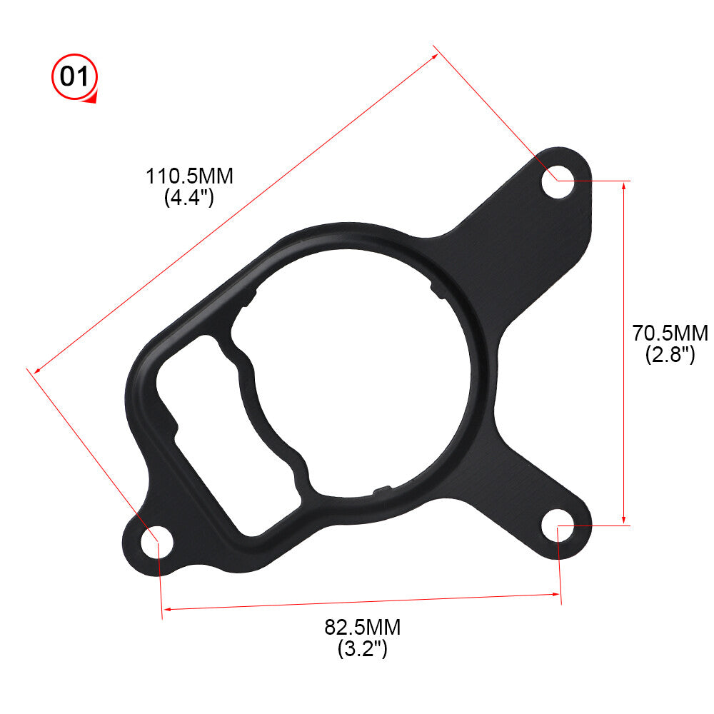 07K145100H Vacuum Pump Rebuild Seal Gasket for VW for Audi Beetle for Golf for Jetta 2.5