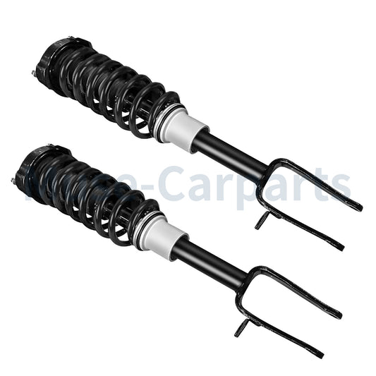 A pair of L&R front shock absorber struts with spring assist and PASM Fit for a for Porsche for Panamera 970 (2010-16)
