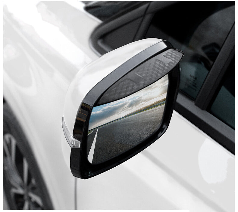 for Kia Carnival 2022-2023 Carbon fiber Rear View Mirror Rain Eyebrow cover Trim