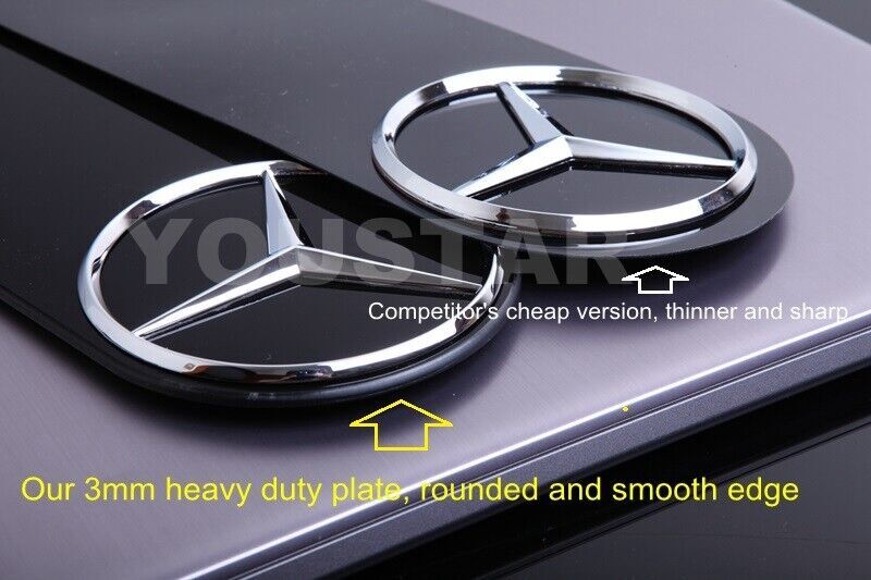 US Stock 3D Chrome Star Spare Wheel Tire Cover Badge for Mercedes W463 G-Class