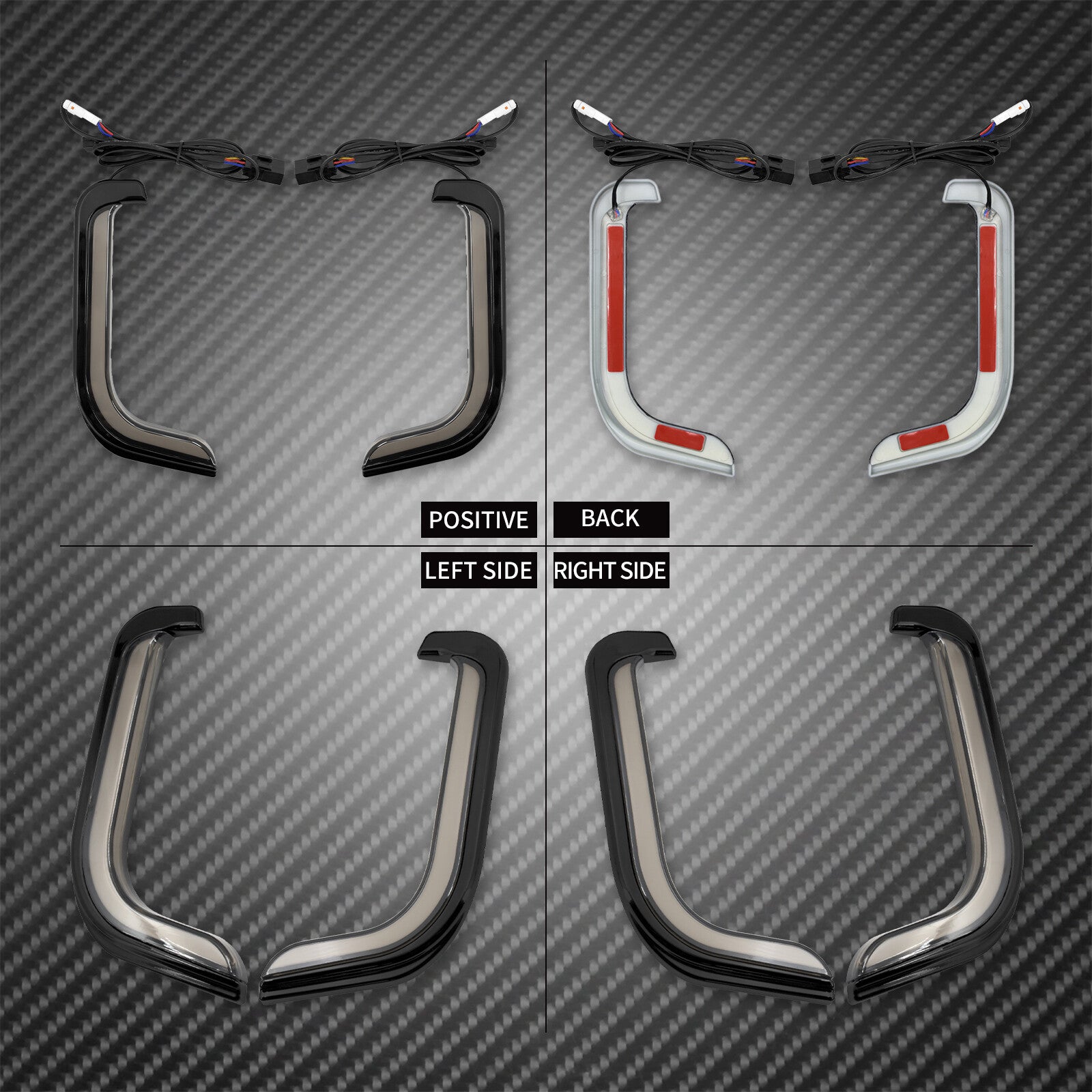 LED Fairing Lower Light Accent Light Turn Signal Fit for Harley Touring 2006-13
