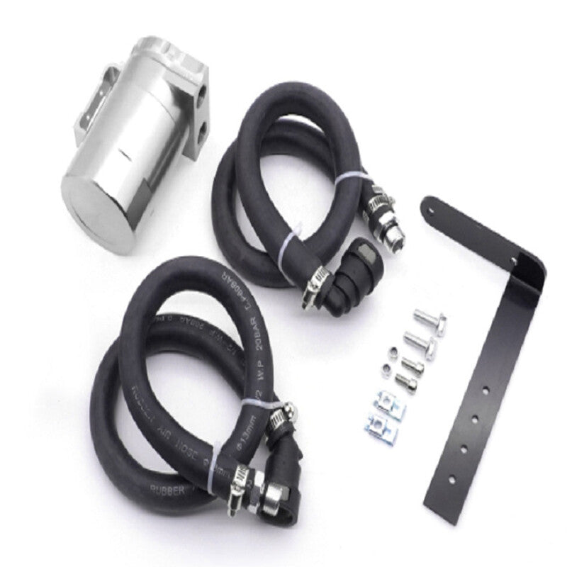 Oil Catch Can Kit for 11-21 for Ford F150 5.0L 18-20 Expedition JLT Aluminum Silver