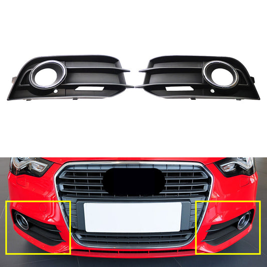 2x Front Bumper Fog Light Grille Cover for Audi A1 8X 2010 2011 2012 2013 2014