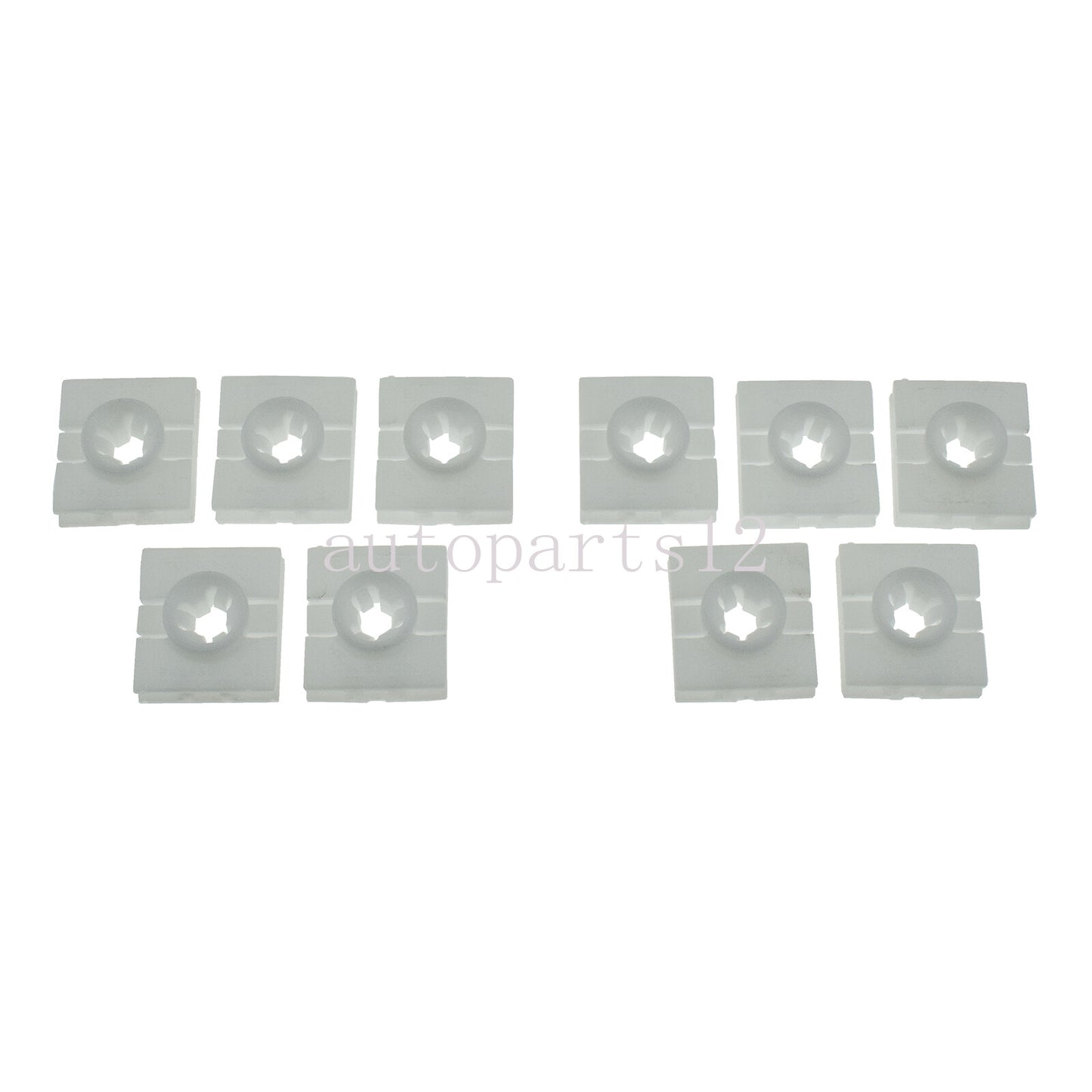 10-piece exterior window panel forming clip 0009912098 for Smart Fortwo 2008-2016