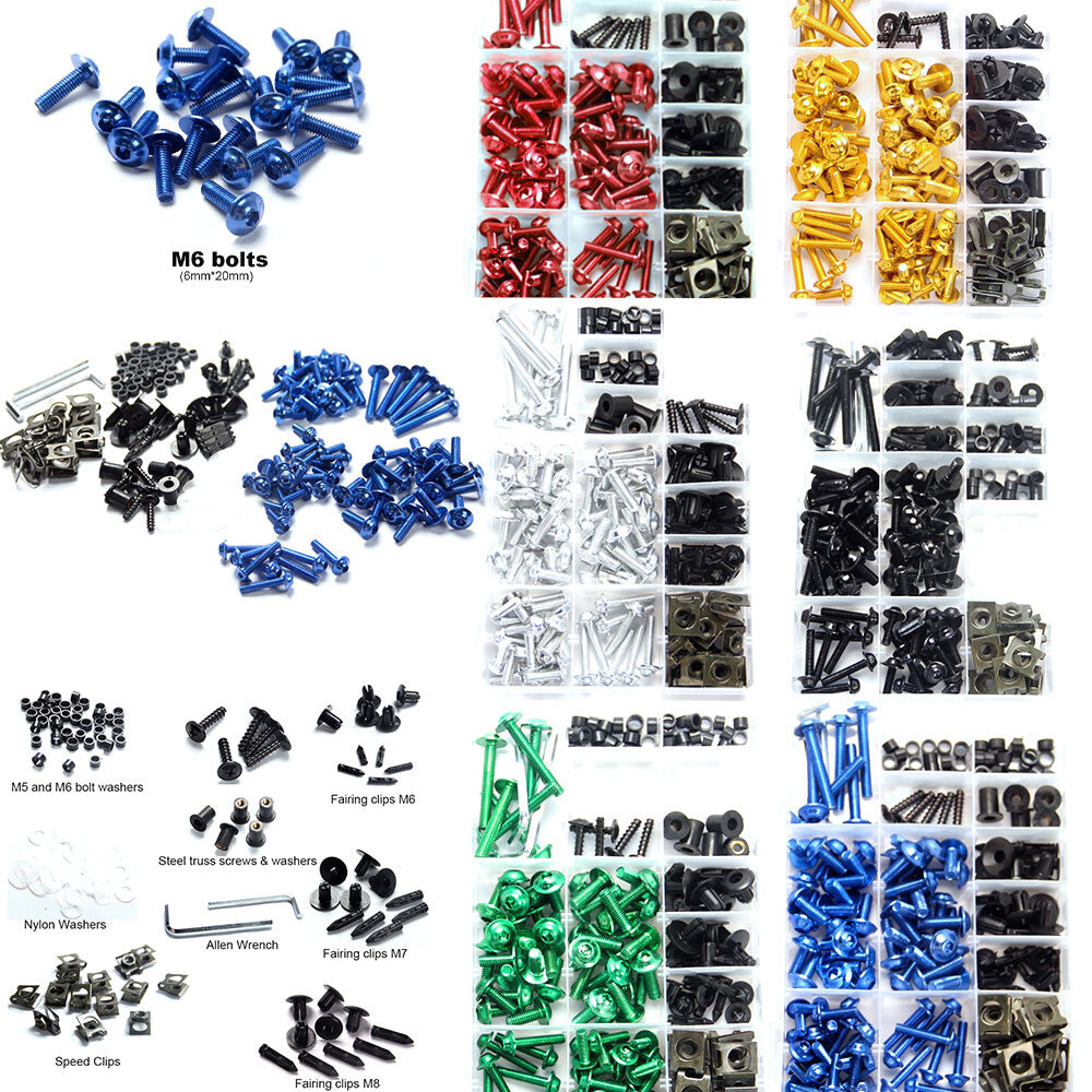 Complete Fairing Bolt Kit Screws for Yamaha FJR 1300 XJR1200 XJR1300 YZF750R