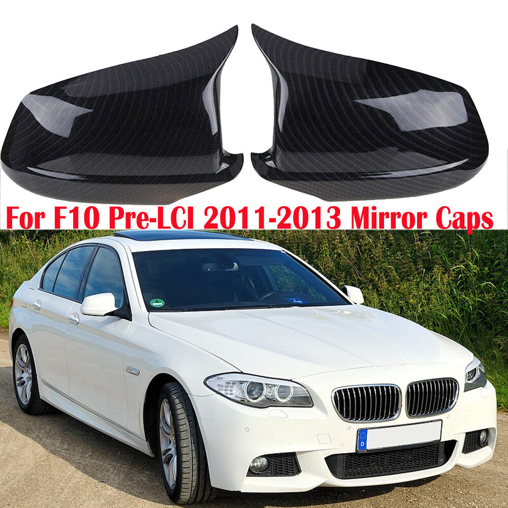 pair of left and right M-style rearview mirror covers for BMW 5 Series F10 F11 10-13