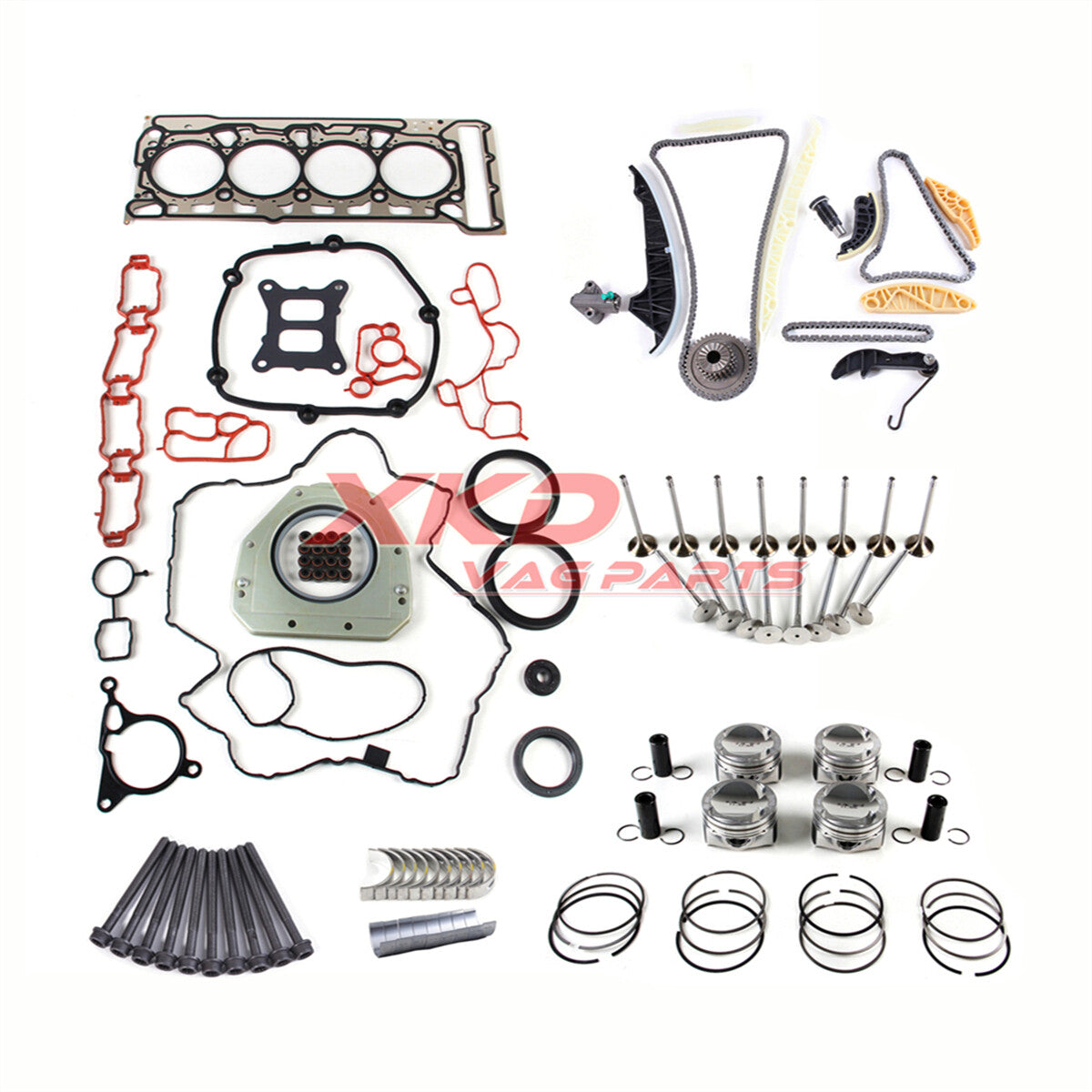2.0T engine rebuild kit ¦Õ23 mm fits for Volkswagen for Passat for Tiguan , for Audi A1, A3. (CZP, DKZA, DKTA)