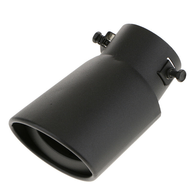 Universal Black Car Rear Round Stainless Steel Exhaust Tip Pipe Tail Muffler