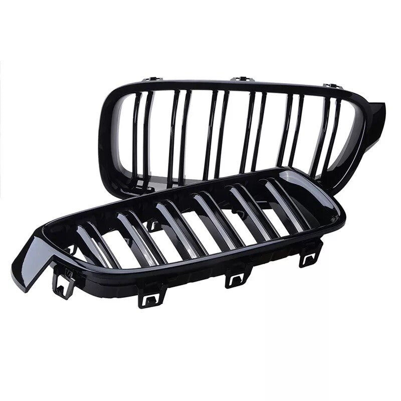 for BMW F30 F31 320i 328i 2012-2018 Front Bumper Kidney Grille Grill Gloss Black