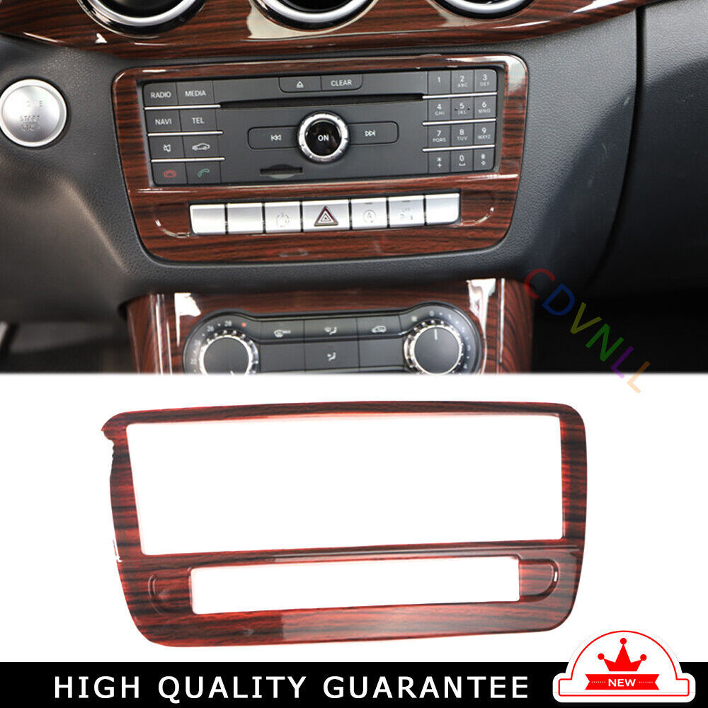 Console CD Switch Control Panel Trim for Mercedes-Benz B-Class 12-2019 Red Wood