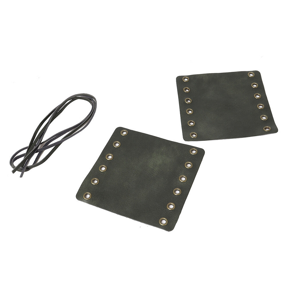 Leder-Handgriffabdeckungen Retro-Wraps-Schutz-Paar f¨¹r for Harley Cafe Racer Cyan