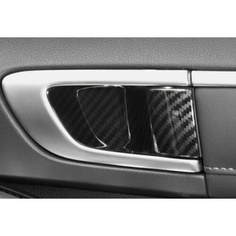 for Hyundai Sonata 2020-2023 Carbon Fiber Interior Door Bowl Cover decor Trim 4x