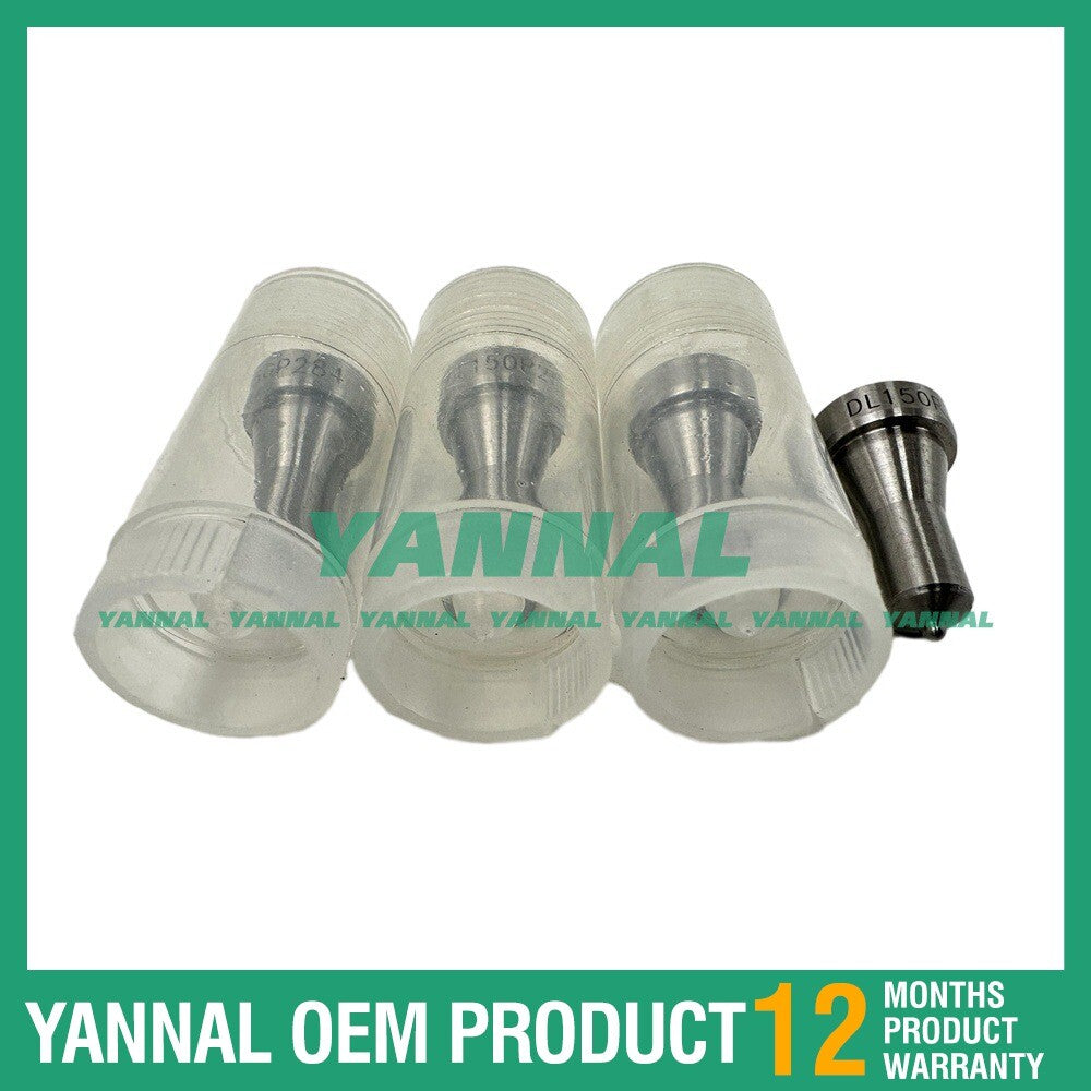 4 DL150P284 129902-53050 injection nozzles for Yanmar 4TNE98 8002 excavators.