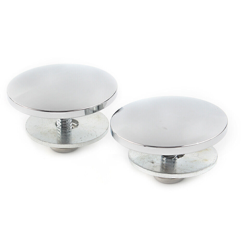 2PCs Inner Fairing Mirror Plugs Fit for Harley Street Glide Trike FLHXXX Chrome