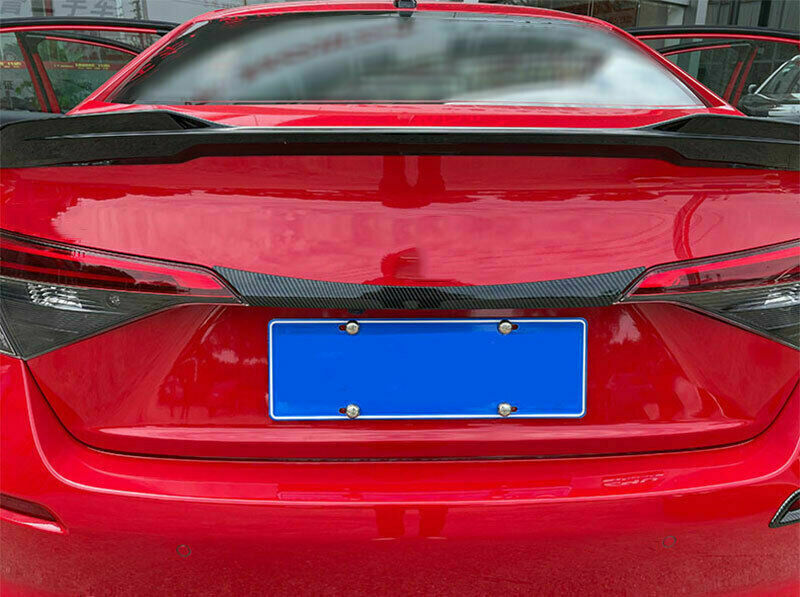 Carbon Color Rear Trunk Tailgate Lid Cover Trim for Honda for Civic 11th 2022-2023
