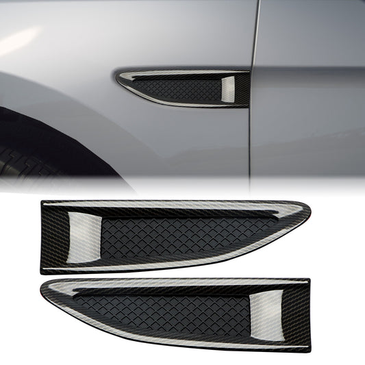 Carbon fiber textured front fender side vent cover trim for Ford Taurus Police OE