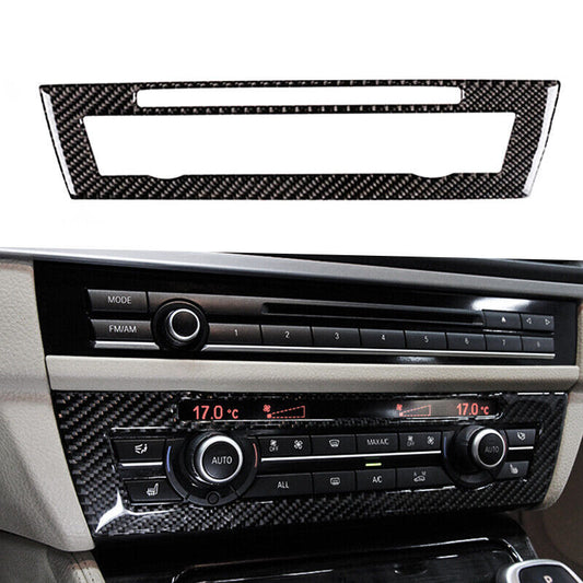 Carbon Fiber Air Conditioning Adjust Button Cover Trim for BMW 5 series F10 F18