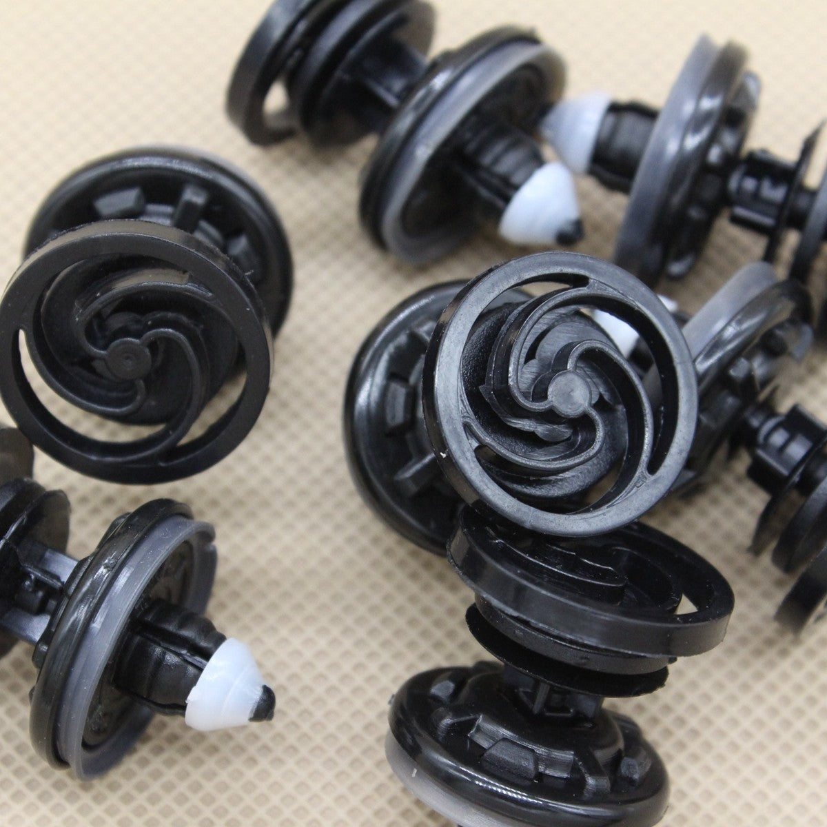 for VW for Audi Door Trim Panel Retainer Fastener Clip w/ Sealer (Set of 10pcs)
