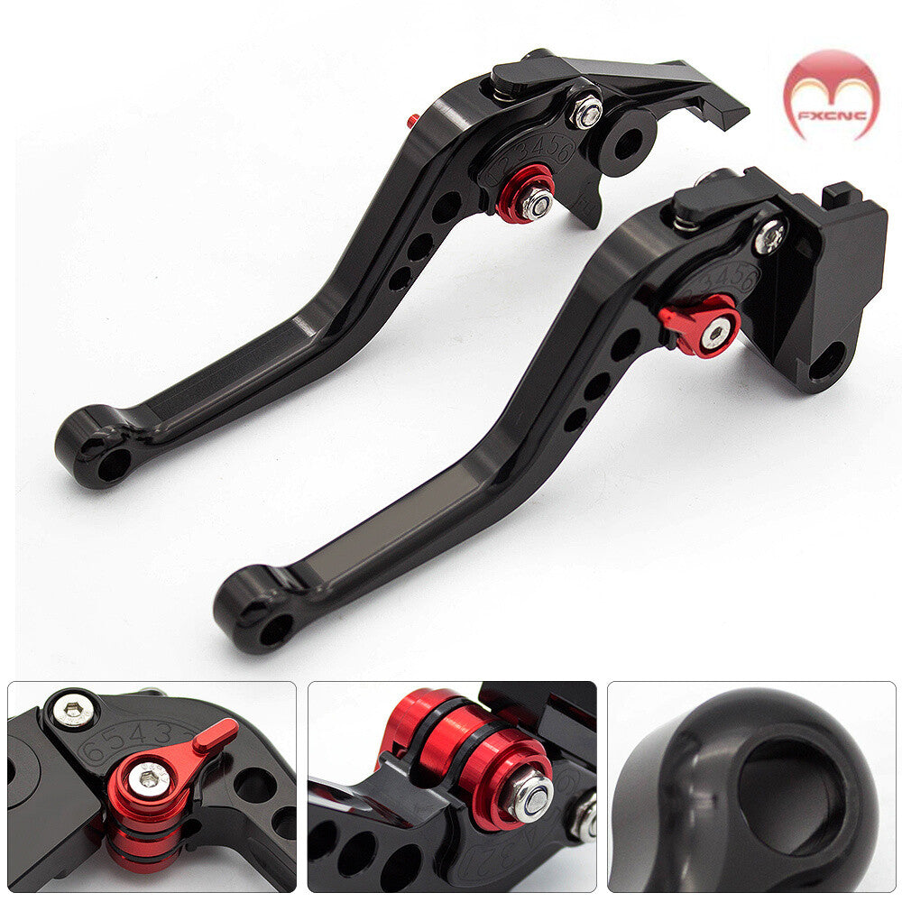 CNC adjustable brake clutch lever (short version) suitable for Yamaha YZF R25 (2015-2016-2017-2018).