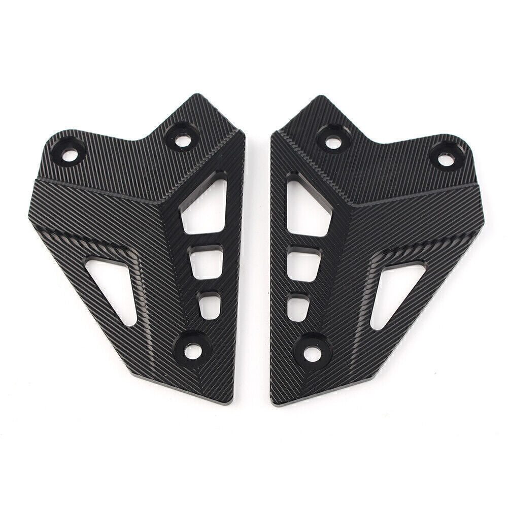 Rear Foot Rest Foot Peg Heel Guard Cover for Kawasaki Z900 2017 2018 2019 Black