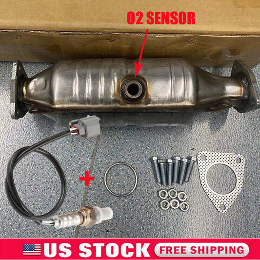 Catalytic Converter w/ Rear O2 Sensor For 1998 1999 2000-2002 for Honda Accord US