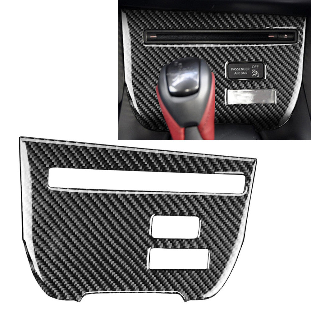 Central Console CD Panel Cover Trim for Nissan GTR R35 2008-16 2009 10