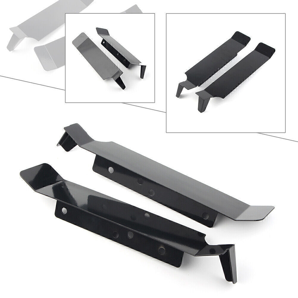 Saddlebag Filler Panels Solid Strips Black for Harley Road King EFI FLHRI FLHR