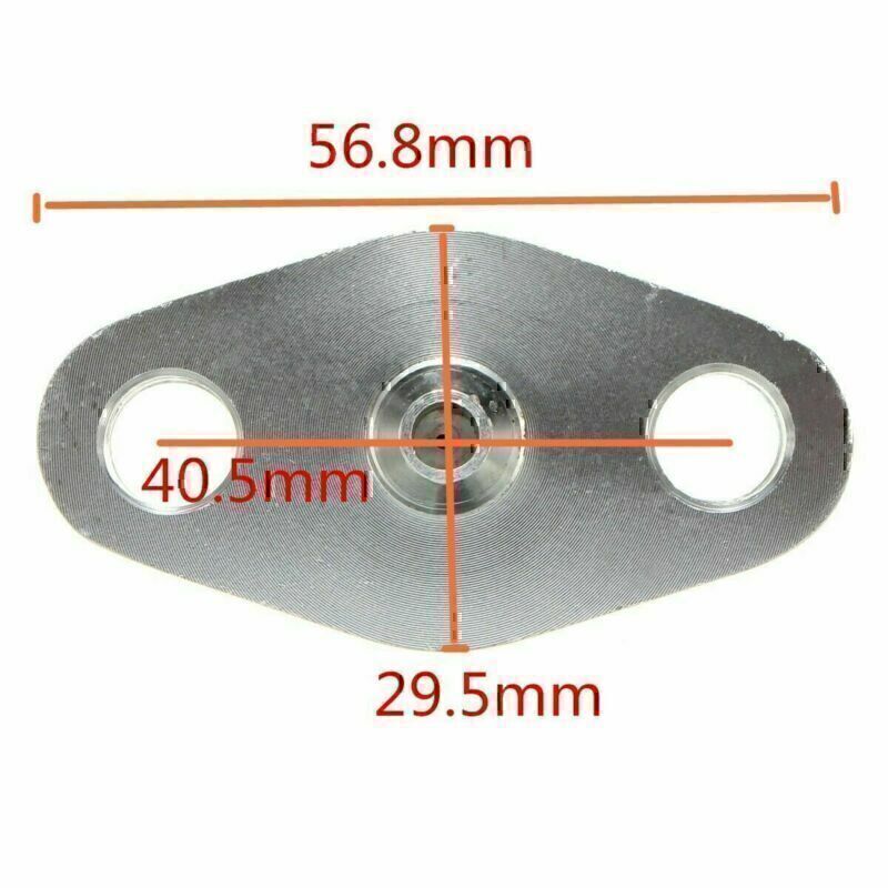 Turbo Oil Feed Line Flange Gasket 4AN Fitting Adapter For T3 T4 T04E US KY