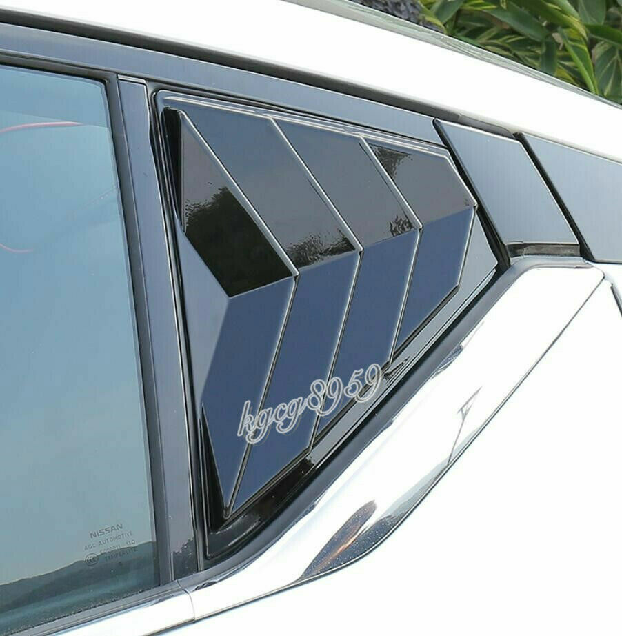 for Nissan Altima 2019-2022 Glossy Black ABS Side Vent Window Scoop Louver Trims
