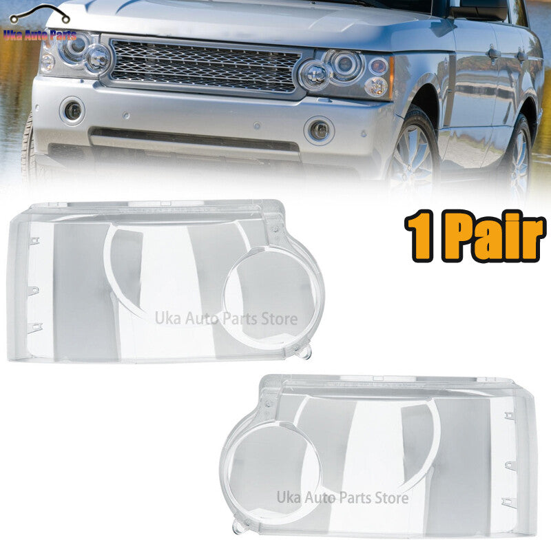 Left Right Headlight Lens Cover Headlamp Mask for Land Rover for Range Rover 2006-09