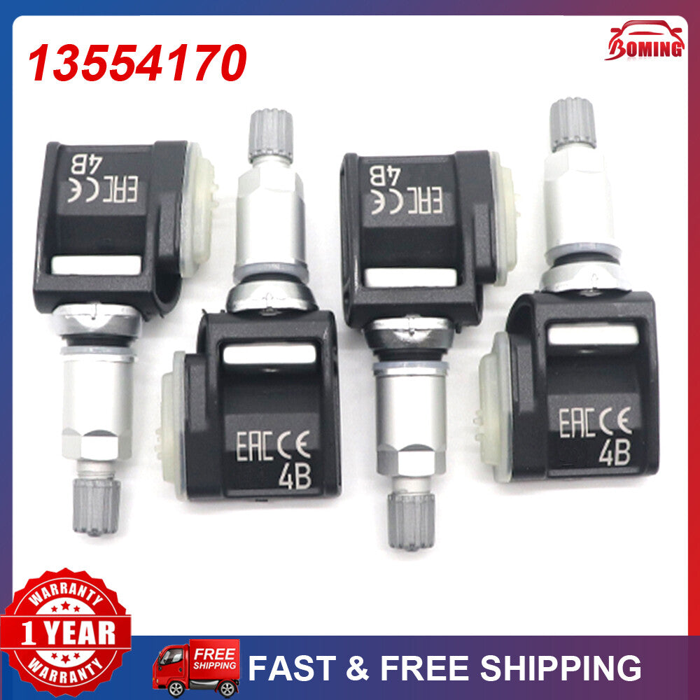 4X TPMS Tire Pressure Sensor 13529770 13530661 433MHz For GM for Chevrolet for Cadillac
