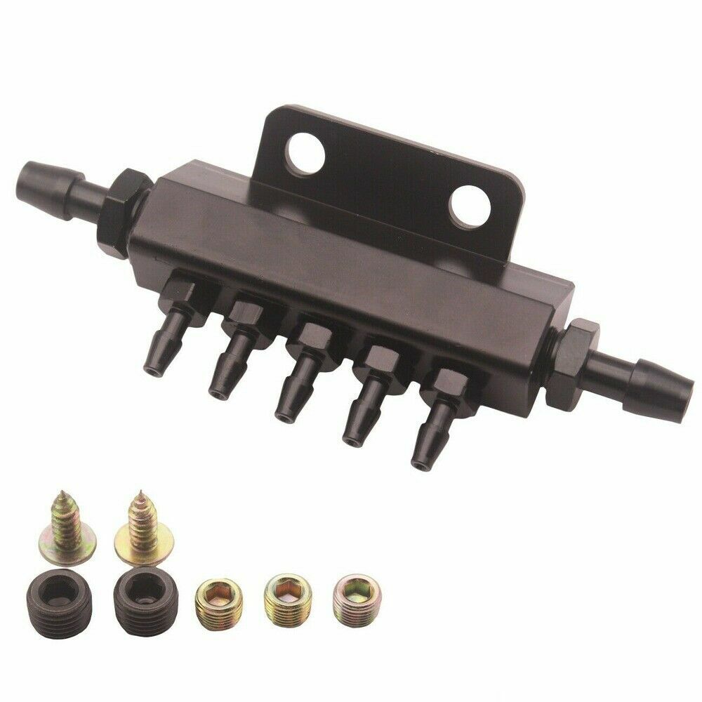 5-port automotive vacuum block intake manifold fuel gas exhaust valve turbocharger universal