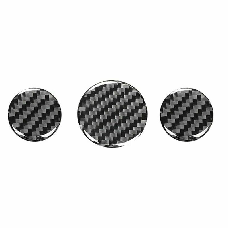 3PCS Carbon Fiber Console Air Vent Switch Knob Cover Fit for Mini Cooper F56