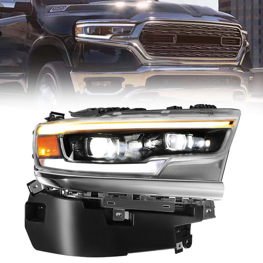 Full LED Projector Headlights for 2019-2022 for Dodge for Ram 1500 Passengers