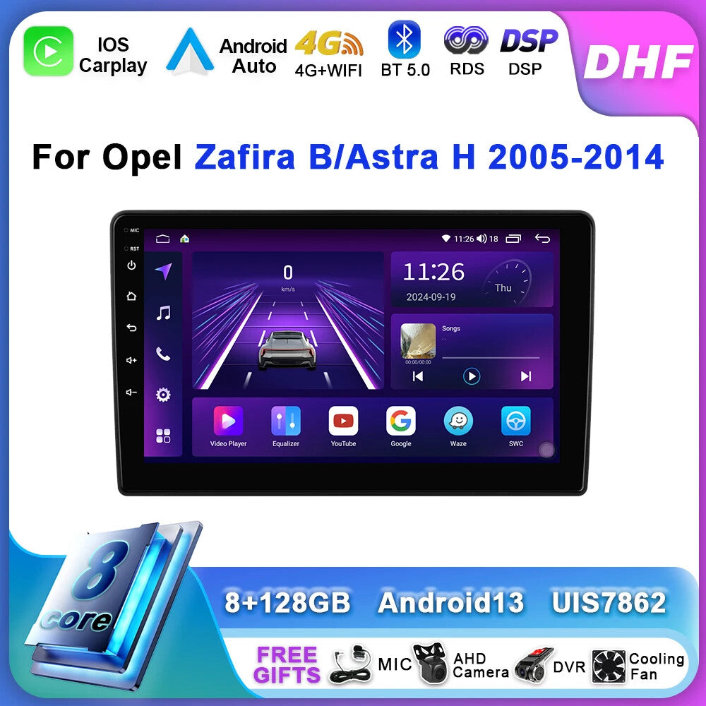 Car Radio for Opel Zafira B for Opel for Astra H 2005-2014 CarPlay GPS Auto Player