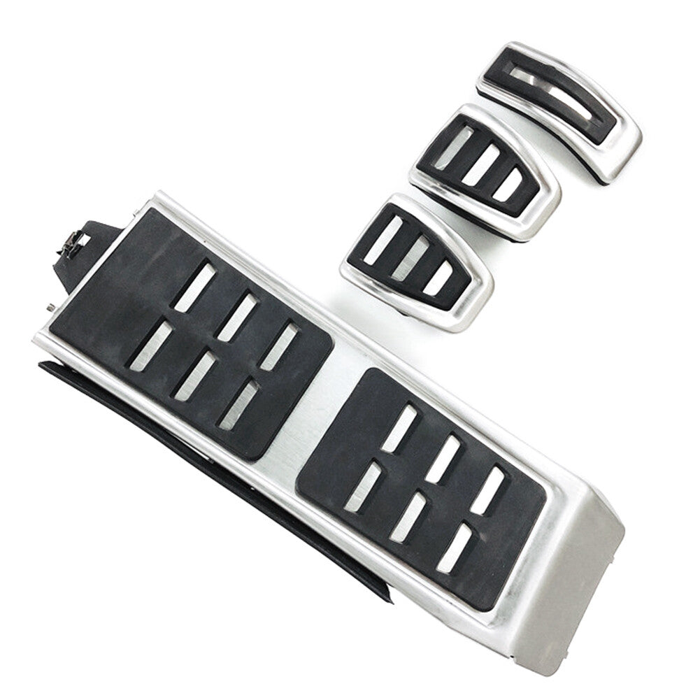Stainless Steel Car Foot Rest Clutch Pedals Brake Gas Pedals Cover for Audi A4