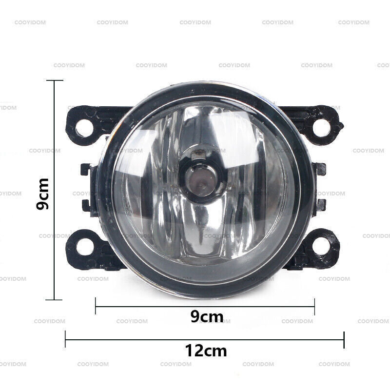 Pair Clear Front Bumper Fog Lights for Subaru Crosstrek 2018 2019 2020